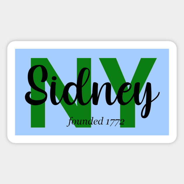 Sidney NY Sticker by Designs By Alexander E Donenko